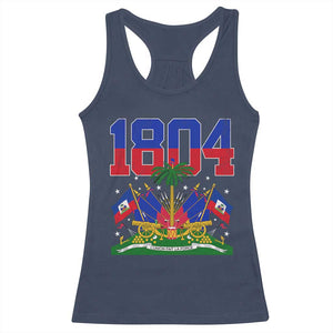 Haitian Revolution 1804 Racerback Tank Top Haiti Flag Independence Day Haitian Graphic TS10 Navy Print Your Wear