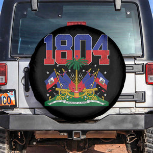 Haitian Revolution 1804 Spare Tire Cover Haiti Flag Independence Day Haitian Graphic TS10 No hole Black Print Your Wear