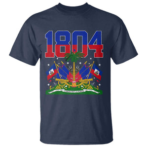 Haitian Revolution 1804 T Shirt Haiti Flag Independence Day Haitian Graphic TS10 Navy Print Your Wear