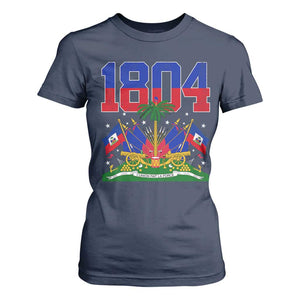 Haitian Revolution 1804 T Shirt For Women Haiti Flag Independence Day Haitian Graphic TS10 Navy Print Your Wear