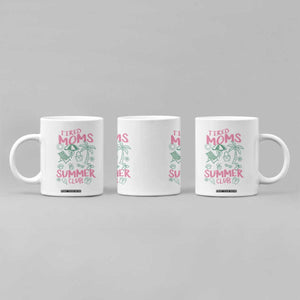 Retro Tired Moms Summer Club Coffee Mug Funny Mama Beach Vacation Gift