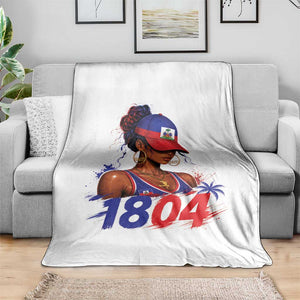 Haitian Revolution 1804 Throw Blanket Haiti Flag Independence Day Haitian Girl Graphic TS10 Print Your Wear
