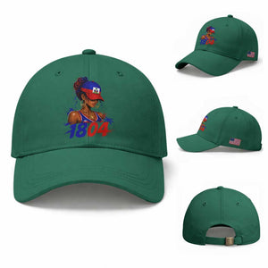 Haitian Revolution 1804 Baseball Cap Haiti Flag Independence Day Haitian Girl Graphic TS10 Baseball Cap Universal Fit Irish Green Print Your Wear