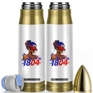 Haitian Revolution 1804 Bullet Tumbler Haiti Flag Independence Day Haitian Girl Graphic TS10 White Print Your Wear