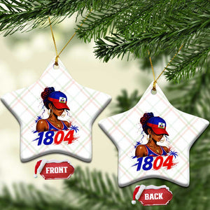 Haitian Revolution 1804 Ceramic Ornament Haiti Flag Independence Day Haitian Girl Graphic TS10 Print Your Wear