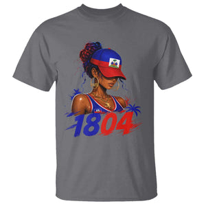Haitian Revolution 1804 T Shirt Haiti Flag Independence Day Haitian Girl Graphic TS10 Charcoal Print Your Wear