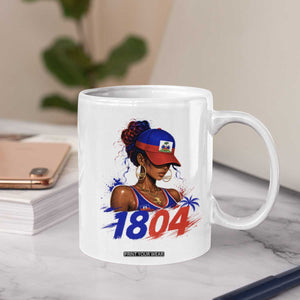Haitian Revolution 1804 Coffee Mug Haiti Flag Independence Day Haitian Girl Graphic TS10 Print Your Wear