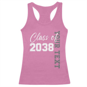 Personalized Class of 2038 Racerback Tank Top Custom Name Grow With Me Count Down Graduating TS10 Azalea Print Your Wear