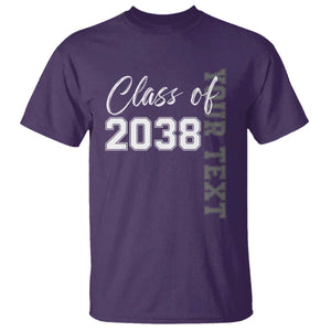 Personalized Class of 2038 T Shirt Custom Name Grow With Me Count Down Graduating TS10 Purple Print Your Wear