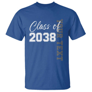 Personalized Class of 2038 T Shirt Custom Name Grow With Me Count Down Graduating TS10 Royal Blue Print Your Wear