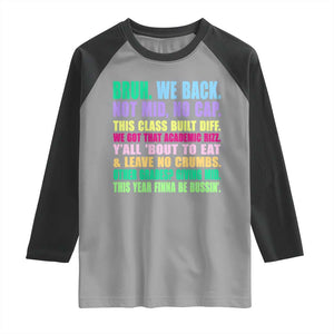 Funny Bruh We Back To School Raglan Shirt Gen A Slang Happy First Day Of School TS10 Sport Gray Black Print Your Wear