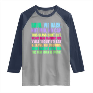 Funny Bruh We Back To School Raglan Shirt Gen A Slang Happy First Day Of School TS10 Sport Gray Navy Print Your Wear