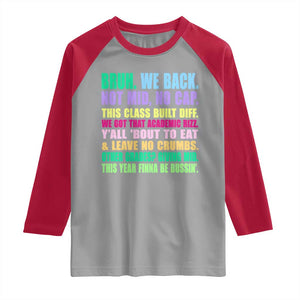 Funny Bruh We Back To School Raglan Shirt Gen A Slang Happy First Day Of School TS10 Sport Gray Red Print Your Wear