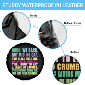 Funny Bruh We Back To School Spare Tire Cover Gen A Slang Happy First Day Of School TS10 Print Your Wear