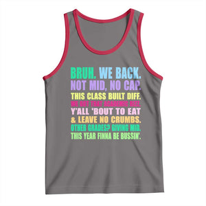 Funny Bruh We Back To School Tank Top Gen A Slang Happy First Day Of School TS10 Deep Heather Red Print Your Wear