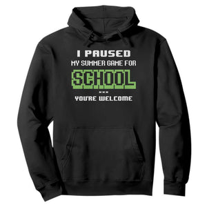 Funny Bruh Back To School Hoodie Here We Go Again Happy First Day Of School TS10 Black Print Your Wear
