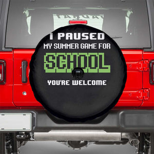 Funny Bruh Back To School Spare Tire Cover Here We Go Again Happy First Day Of School TS10 Black Print Your Wear