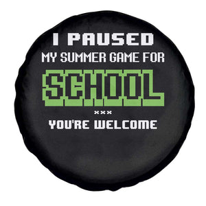 Funny Bruh Back To School Spare Tire Cover Here We Go Again Happy First Day Of School TS10 Print Your Wear
