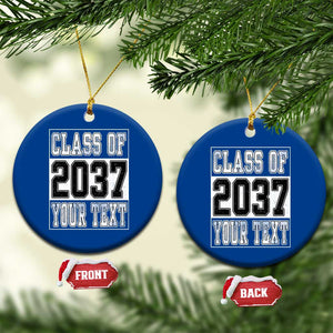 Personalized Class of 2037 Ceramic Ornament Custom Name Grow With Me To Graduation TS10 1pc Blue Print Your Wear