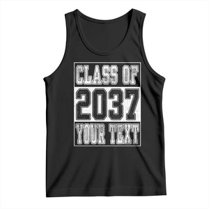 Personalized Class of 2037 Tank Top Custom Name Grow With Me To Graduation TS10 Black Print Your Wear