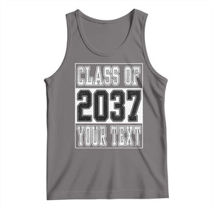 Personalized Class of 2037 Tank Top Custom Name Grow With Me To Graduation TS10 Deep Heather Print Your Wear