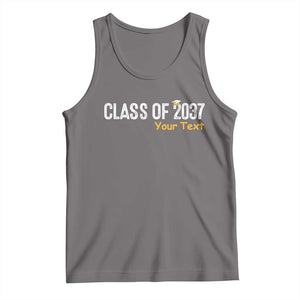 Personalized Class of 2037 Tank Top Custom Name Grow With Me Graduation TS10 Deep Heather Print Your Wear