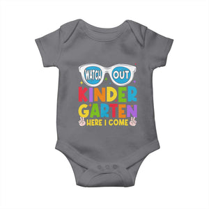 Back to School Kinder Baby Onesie Funny Kindergarten Teacher Team TS10 Charcoal Print Your Wear