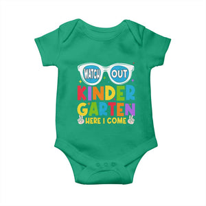 Back to School Kinder Baby Onesie Funny Kindergarten Teacher Team TS10 Irish Green Print Your Wear