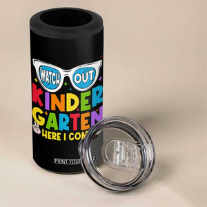 Back to School Kinder 4 in 1 Can Cooler Tumbler Funny Kindergarten Teacher Team TS10 Print Your Wear