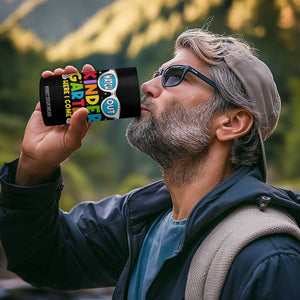 Back to School Kinder 4 in 1 Can Cooler Tumbler Funny Kindergarten Teacher Team TS10 Print Your Wear