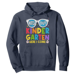 Back to School Kinder Hoodie Funny Kindergarten Teacher Team TS10 Navy Print Your Wear