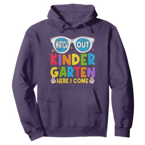Back to School Kinder Hoodie Funny Kindergarten Teacher Team TS10 Purple Print Your Wear