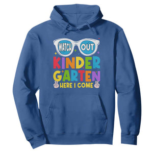 Back to School Kinder Hoodie Funny Kindergarten Teacher Team TS10 Royal Blue Print Your Wear