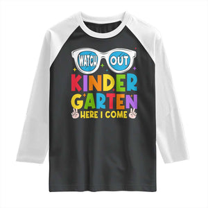 Back to School Kinder Raglan Shirt Funny Kindergarten Teacher Team TS10 Black White Print Your Wear