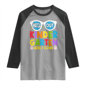 Back to School Kinder Raglan Shirt Funny Kindergarten Teacher Team TS10 Sport Gray Black Print Your Wear