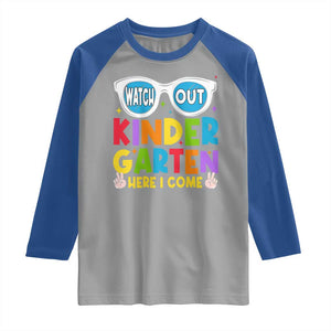 Back to School Kinder Raglan Shirt Funny Kindergarten Teacher Team TS10 Sport Gray Royal Print Your Wear