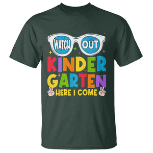 Back to School Kinder T Shirt Funny Kindergarten Teacher Team TS10 Dark Forest Green Print Your Wear