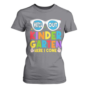 Back to School Kinder T Shirt For Women Funny Kindergarten Teacher Team TS10 Charcoal Print Your Wear