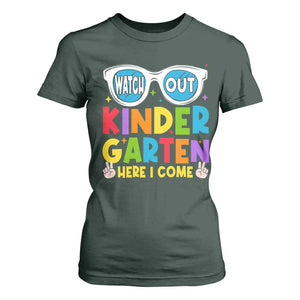 Back to School Kinder T Shirt For Women Funny Kindergarten Teacher Team TS10 Dark Forest Green Print Your Wear
