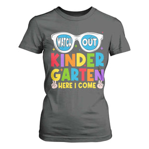 Back to School Kinder T Shirt For Women Funny Kindergarten Teacher Team TS10 Dark Heather Print Your Wear