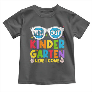 Back to School Kinder Toddler T Shirt Funny Kindergarten Teacher Team TS10 Dark Heather Print Your Wear
