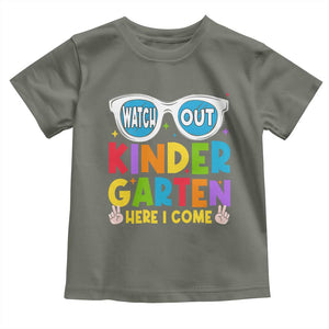 Back to School Kinder Toddler T Shirt Funny Kindergarten Teacher Team TS10 Military Green Print Your Wear