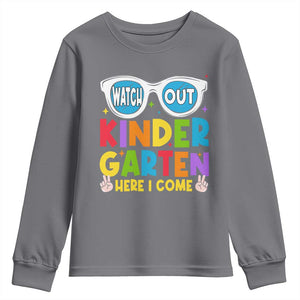 Back to School Kinder Youth Sweatshirt Funny Kindergarten Teacher Team TS10 Charcoal Print Your Wear
