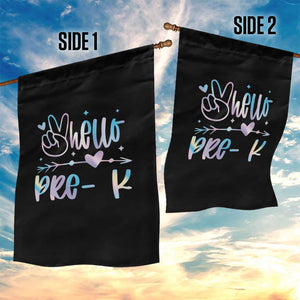 Hello Pre-k Garden Flag Back To School Cute Tie Dye TS10 Print Your Wear