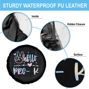 Hello Pre-k Spare Tire Cover Back To School Cute Tie Dye TS10 Print Your Wear