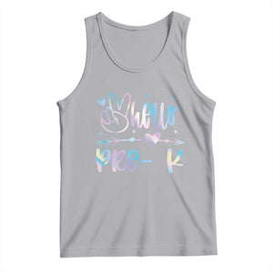 Hello Pre-k Tank Top Back To School Cute Tie Dye TS10 Athletic Heather Print Your Wear