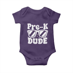 Pre-k Dude Baby Onesie Funny Back to School First Day of Preschool TS10 Purple Print Your Wear