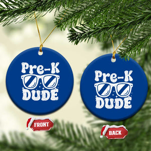 Pre-k Dude Ceramic Ornament Funny Back to School First Day of Preschool TS10 1pc Blue Print Your Wear