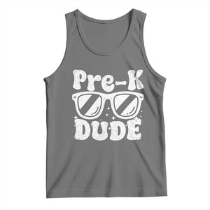 Pre-k Dude Tank Top Funny Back to School First Day of Preschool TS10 Black Heather Print Your Wear