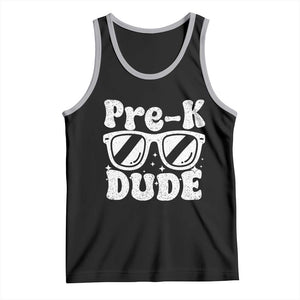 Pre-k Dude Tank Top Funny Back to School First Day of Preschool TS10 Black Athletic Heather Print Your Wear
